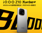 IQOO Z10 Turbo+ har ett massivt 8 000 mAh batteri med 90 W trådbundet laddningsstöd (Bildkälla: iQOO)