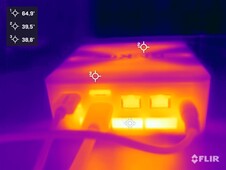 GMKtec NucBoc M6 Ultra under stresstest (baksida)