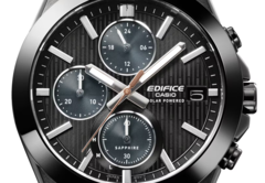 Den svarta Casio Edifice EFS-S650DC-1A (bilden) har en kopparfärgad sekundvisare som kompletterar den svarta designen ganska bra. (Bildkälla: Casio)
