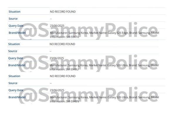 Galaxy S26 Edge och Galaxy S26 Ultra kommer att lanseras i USA. (Bildkälla: SammyPolice)