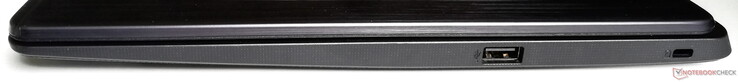 Höger sida: USB 2.0 Typ A, Kensington-lås