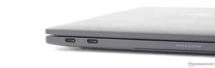 Vänster: 2x USB-A 4.0 med Thunderbolt 4 + DisplayPort + Power Delivery