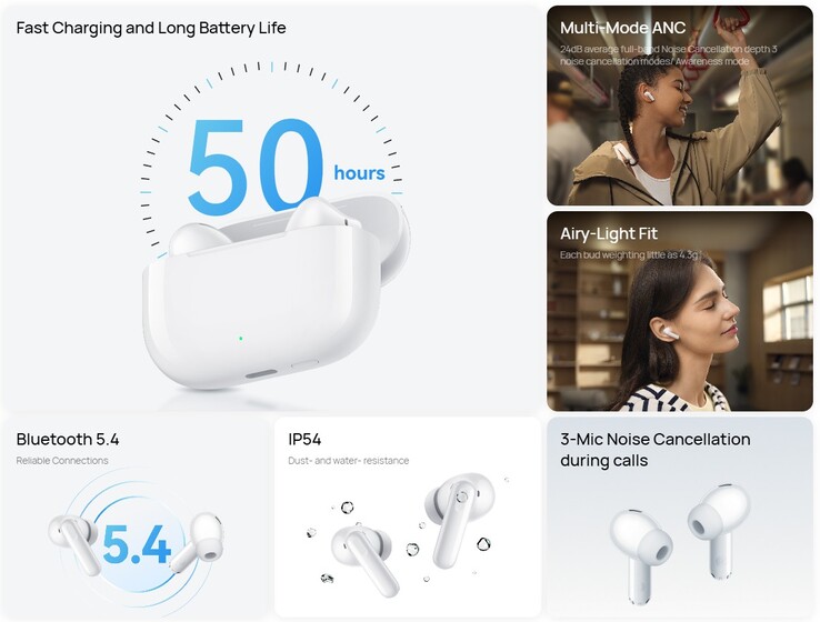 De viktigaste höjdpunkterna i de trådlösa öronsnäckorna (Bildkälla: Huawei)