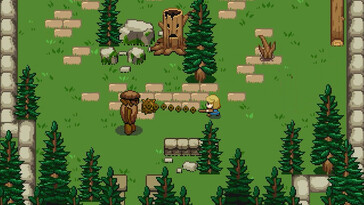 En bild som visar en strid i Ocean's Heart.