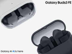 Galaxy Buds 3 FE kommer att finnas tillgängliga från och med den 5 september 2025. På bilden: två färger av de trådlösa öronsnäckorna. (Bildkälla: Samsung - redigerad)
