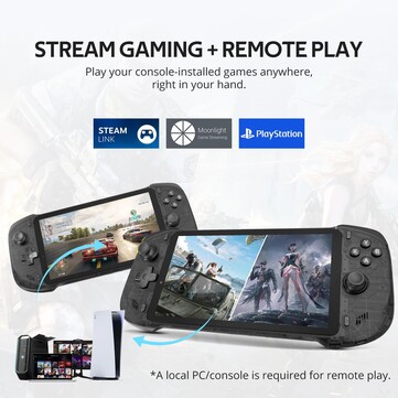 Abxylute One Pro kan också användas för fjärrspel och för att streama spel från en PC. (Bildkälla: Abxylute)
