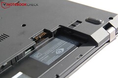 Det externa batterifacket på Lenovo ThinkPad T480.