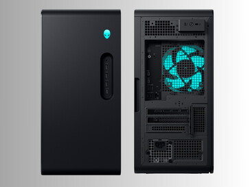 Alienware Aurora gaming PC fram och bak (Bildkälla: Dell)