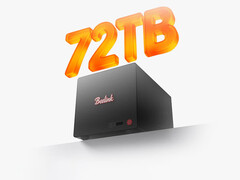 ME Pro 370 kostar från cirka 590 dollar. Bild: en reklambild av NAS-enheten som visar stöd för 72 TB lagringsutrymme.