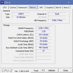 CPU-Z Minne