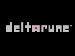 Deltarune-logotyp från Switch 2 tillkännagivande trailer Bildkälla UNDERTALE och DELTARUNE Officiell YouTube