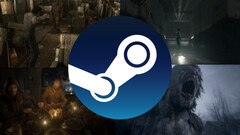 Ett collage av redigerade skärmdumpar från Resident Evil 0, Resident Evil HD Remaster, Resident Evil 7 och Resident Evil Village. (Bildkälla: Steam - Redigerad)