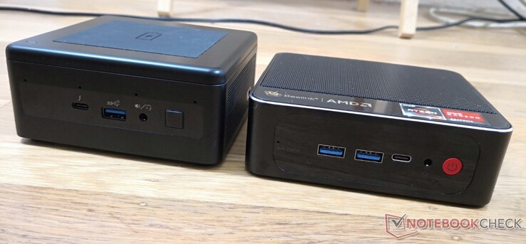 Till vänster: Intel NUC11PAQi7, till höger: Beelink SER3