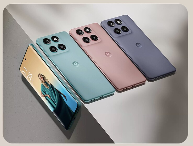 Motorola Edge 60 Fusion kommer i Pantone-validerade amazonite (i canvas-effekt finish) och zephry och slipstream (i konstläder finish) färgställningar (Bildkälla: Motorola)