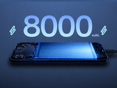 OnePlus Nord CE6 har ett batteri på 8 000 mAh.