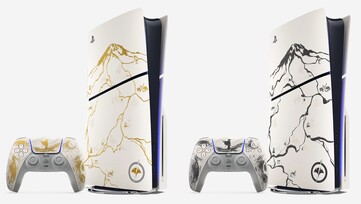 PS5-konsolen Ghost of Yotei Limited Edition finns i färgerna guld och svart. (Bildkälla: PlayStation)