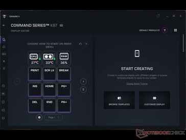 Anpassning av Command Touch Display.