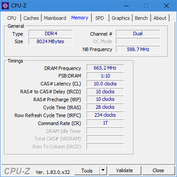 CPU-Z Minne