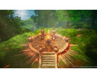 En skärmdump från Dragon Quest I och II HD-2D remake-samlingen som visar spelets unika konststil. (Bildkälla: Square Enix)
