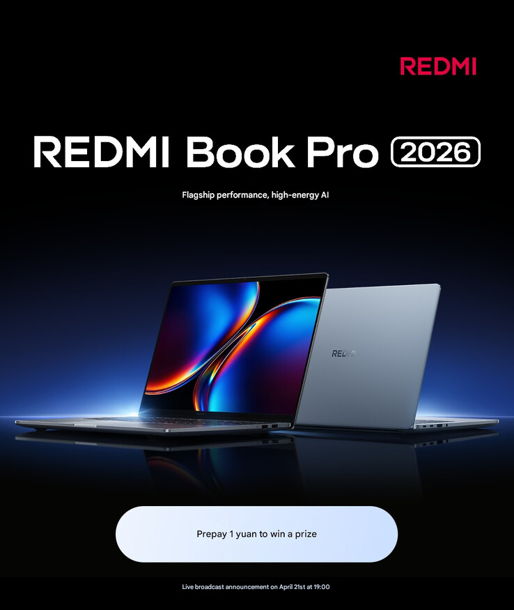 Tillkännagivandet om lanseringsdatum för Redmi Book Pro 2026 (maskinöversatt)