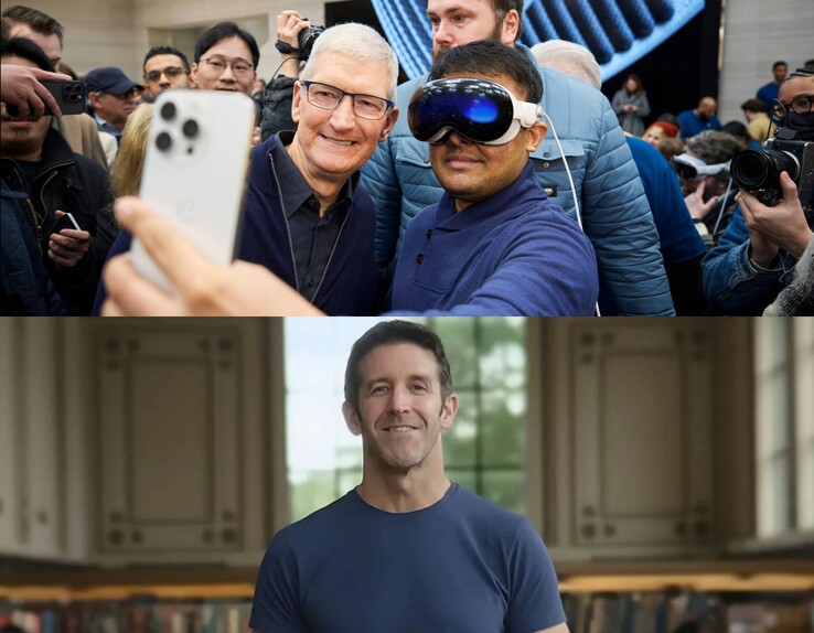 Tim Cook (överst), John Ternus (nederst).