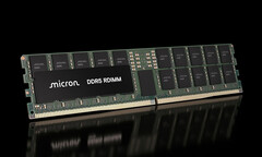 Microns DDR5 RDIMM-minnesmodul. Företagets nya 512 GB-version kan möjliggöra upp till 12 TB RAM-minne i en enda server.