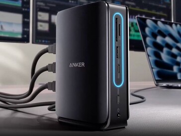 Anker Nano Docking Station (13-i-1, tredubbla skärmar, inbyggd flyttbar hubb). (Bildkälla: Anker)