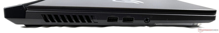 Vänster: 2x USB-A 3.2 Gen. 1, kombinerad ljudanslutning