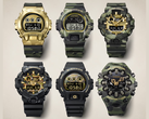Casios klockor i mönstret ”bold-camo”.