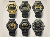Casios klockor i mönstret ”bold-camo”.
