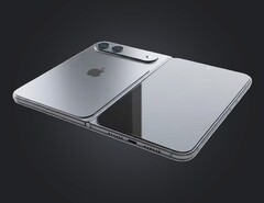 Vikbar iPhone CAD-rendering. (Bildkälla: iPhone-Ticker/redigerad)