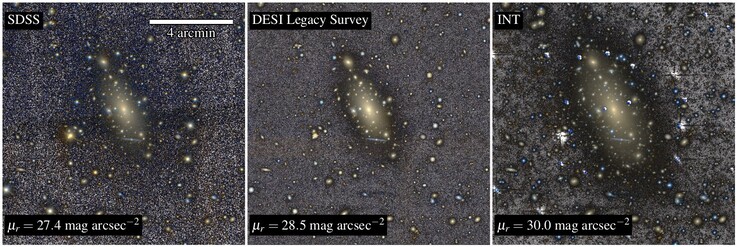 Olika bilder som visar IC 1101.
