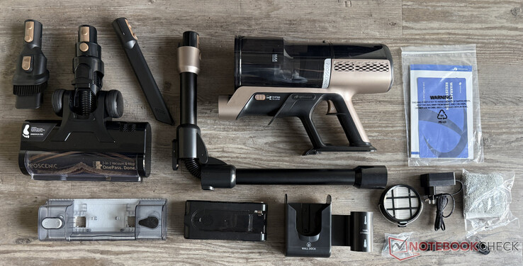 Omfattning av leverans av Proscenic P20 OnePass