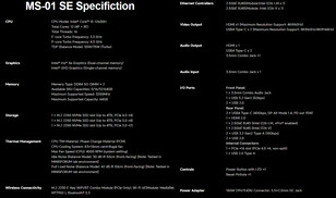 Fullständiga specifikationer