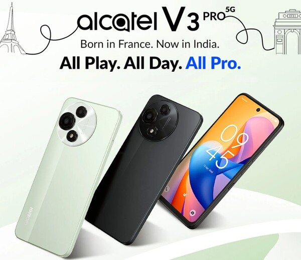 Alcatel V3 Pro kommer att finnas tillgänglig i två färger. (Bildkälla: Flipkart)