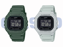 Från vänster till höger (på bilden), Casio W218H-3BV och Casio W218H-8BV. (Bildkälla: Casio)