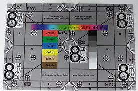 Photographed reference card