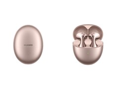 Huawei FreeBuds 6 i roséguld är exklusiv för Kina för tillfället. (Bildkälla: Huawei)
