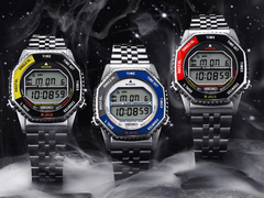 Den nya Seiko Rotocall reissue kommer i gul-svart, röd-svart och grå-blå färgställningar, se bild. (Bildkälla: Seiko)