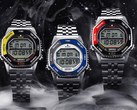 Den nya Seiko Rotocall reissue kommer i gul-svart, röd-svart och grå-blå färgställningar, se bild. (Bildkälla: Seiko)