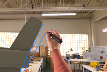 Tillbehör som Logitech Muse spatial penna stöds nu för interaktion med 3D-världar. (Bildkälla: Apple)