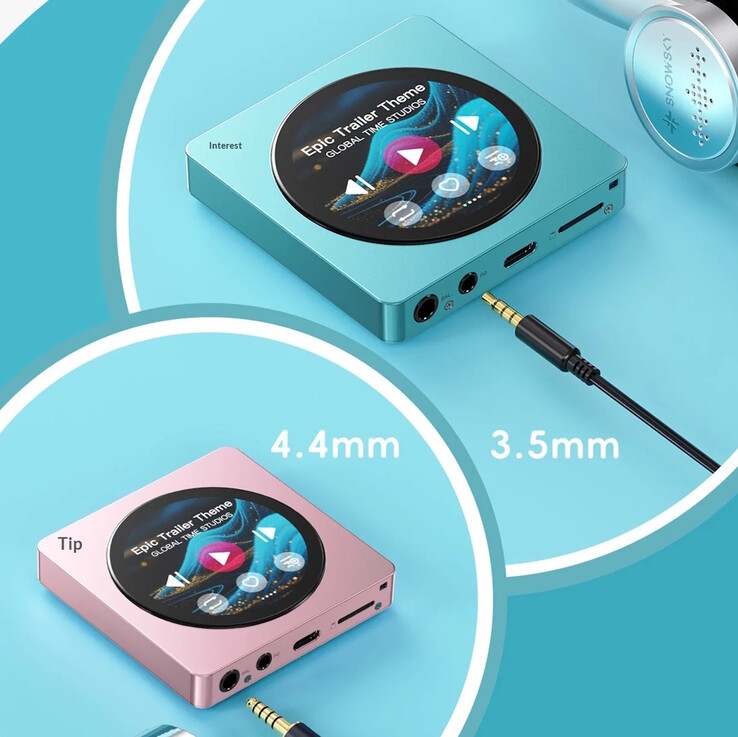 Fiio Snowsky Disc DAP stöder 3,5 mm obalanserade och 4,4 mm balanserade hörlurar.