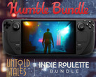 Indie Roulette-paketet upphör att gälla den 2 augusti 2025. På bilden: Steam Deck som kör Hong Kong-massakern. (Bildkälla: Steam och Humble Bundle - redigerad)