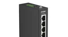 DIS-100E-05 erbjuder fyra Fast Ethernet-portar