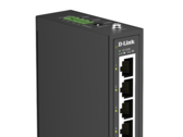 DIS-100E-05 erbjuder fyra Fast Ethernet-portar