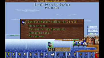 Bild: En skärmdump från spelet Sid Meier's Colonization (Classic).