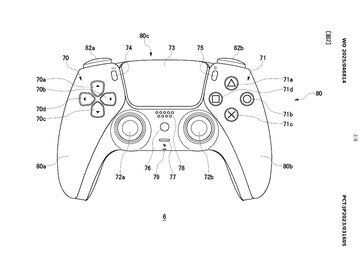 Sony PS5-styrenhet med diagram över solteknik (Bildkälla: WIPO)