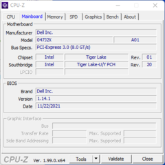 Systeminformation: CPU-Z Mainboard