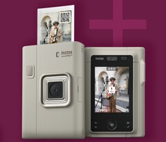Fujifilms Instax LiPlay+ hybridkamera kan skriva ut fotokollage med bilder tagna med kamerorna på framsidan och baksidan. (Bildkälla: Fujifilm)