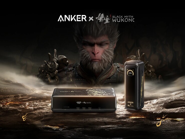 Kollektionen Anker × Black Myth: Wukong omfattar powerbanks och dockningsstationer. (Bildkälla: Anker)